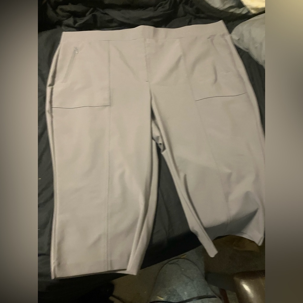 Lane Bryant Gray Cropped Pants